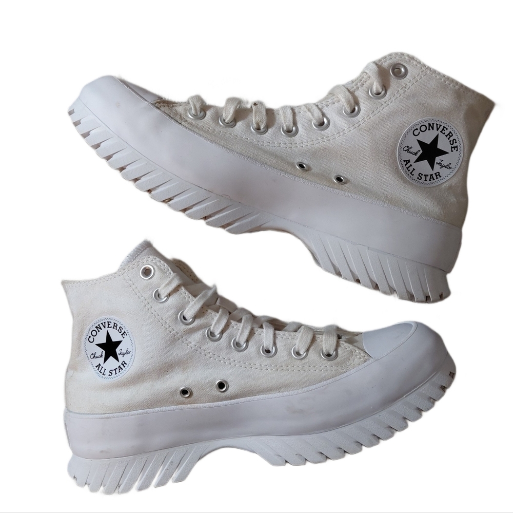 Converse Lug Sole Chuck Taylor All Star High Top Platform Sneakers  Size 10
